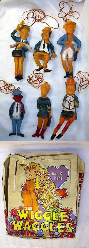  Figura de colección Wiggle Waggles de Chemtoy 1969 Oily Jiggler en exhibición  Foto 1 de 1