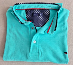 Tommy Hilfiger Poloshirt mit Kleiner Stehkragen Gr. XXXL Hellgrün Neu - Bild 1 von 1