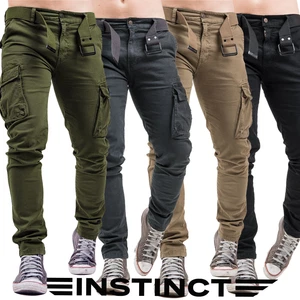 Pantaloni Uomo Cargo con Tasche Laterali Tasconato Multitasche Autunno Inverno - Imagen 1 de 21