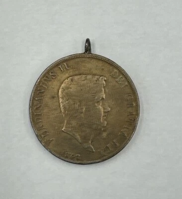 1848 Silver 120 Grana Crown Coin of Italian States: Naples & Sicily - Image 1 of 4