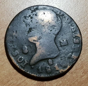 SEGOVIA JOSE NAPOLEON 8 MARAVEDIS 1812? ULTIMO NUM FECHA NO BIEN VISIBLE BC - Imagen 1 de 2