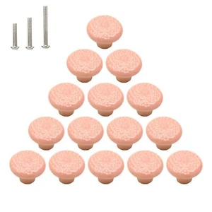 15 PCS Cabinet Knobs Glossy Ceramic Dresser Mushroom Table Drawer Cupboard Pu... - Picture 1 of 5