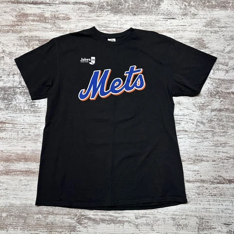 New York Mets Max Scherzer T-Shirt Men’s Large Blk Jersey #21 Jakes Casino Hotel Cover