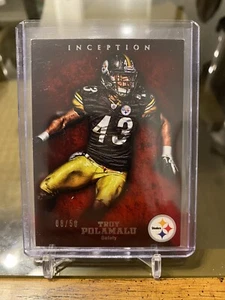 2012 topps inception troy polamalu Red Parallel #08/50 - Picture 1 of 2