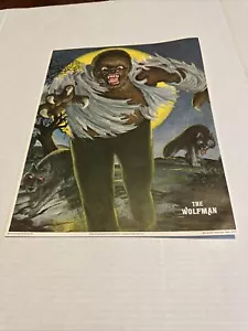 Vtg 1975 APC The Wolfman 11 x 14 Glow in the Dark Poster Universal Studios - Picture 1 of 16