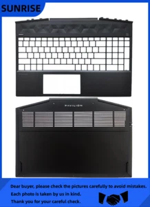 New For HP Pavilion 15-DK 15T-DK TPN-C141 Upper Case Palmrest+Bottom Case Cover - Bild 1 von 5