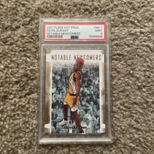 2007-08 Fleer Hot Prospects Kevin Durant Notable Newcomers Rookie RC #NN-1 PSA 9