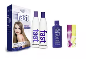 FAST Grow Haarwachstum Shampoo Stimulierendes Nachwachsen Serum + 2 wunderschöne Haargummis - Bild 1 von 19