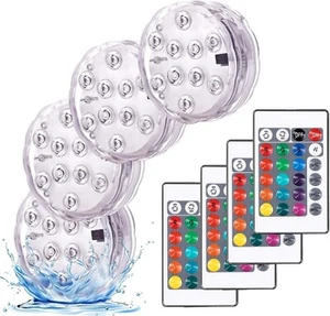 Unterwasserlicht Pool LED 4er - Dekolicht Schwimmbad/Teich - Bild 1 von 7