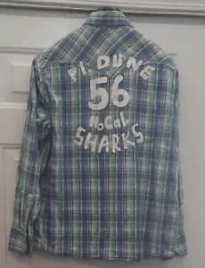 TRUE RELIGION JOEY "Pl. DUNE 56 No Cal" MEN'S PLAID COTTON LS SHIRT SIZE L - Picture 1 of 14
