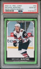 Michael Bunting 21/22 O Pee Chee Green Border 23/50 Rookie RC Rare! 🔥💎📈📈