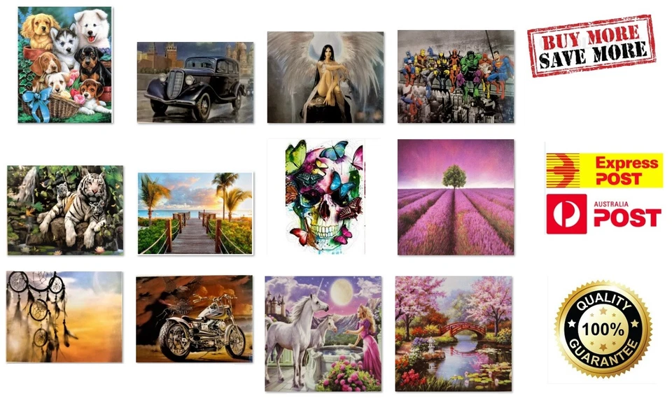 Arte Diamante 5D - GRANDE - TALADRO COMPLETO 40x50 cms Diseño Surtido GRATIS 'N' PUBLICACIÓN RÁPIDA Foto 1 de 1