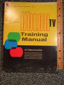 Manual de entrenamiento de televisión en color Sams Photofact ~ 1965 - Imagen 1 de 6