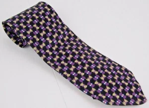 Bugatchi UOMO Mens Dress Suit Neck Tie 100% Silk Italian 3.75"W 58"L Multi-Color - Picture 1 of 6