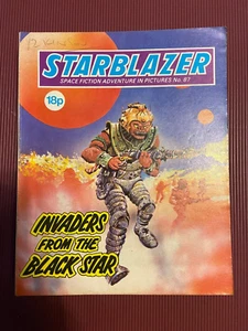 Starblazer Comic Space Fiction Adventure #87 1982 Invaders From The Black 856f - Imagen 1 de 2