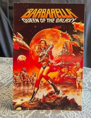 Barbarella Queen of the Galaxy '68 Repro.Movie Poster Tabletop Standee 7"X 10.5" - Image 1 of 2