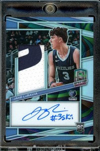 2022/23 Spectra Jake LaRavia Marble Patch Auto RC INSCRIBED #3SKI #3/5 Grizzlies