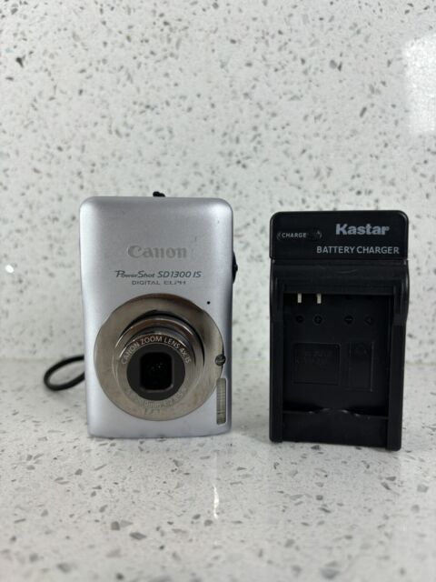  Canon PowerShot SD1300IS - Cámara digital de 12,1 MP con zoom  estabilizado de imagen óptica de gran angular 4x y pantalla LCD de 2.7  pulgadas (azul) (modelo antiguo) : Electrónica
