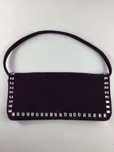 Victoria's Secret Purple Velvet Shoulder Bag with Jewels - Picture 1 of 3
