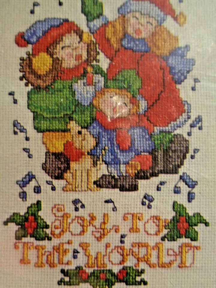 Punto de Cruz True Colors BCS-10051 Alegría para el Mundo Navidad Se adapta a marco de 11X14" Foto 1 de 4