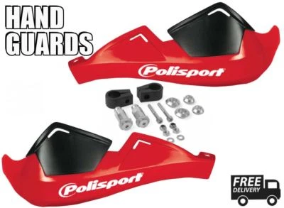 Guardamanos Polisport rojo para moto para Suzuki RS250 T/X 80-81 Foto 1 de 4