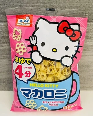 Hello Kitty and Flower Macaroni Pasta 120g Made in Japan - Image 1 of 4