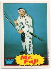 1985 OPC O-Pee-Chee WWF Wrestling #17 Mr Fuji