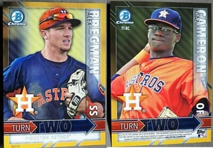 Alex Bregman Daz Cameron 2016 Bowman Turn Two Gold 5"x7" Card #5/10 - Picture 1 of 3