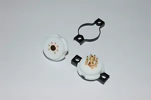 Montaggio in miniatura 2x tubo socket high-precision gold-terminals-teflon-body - Foto 1 di 1