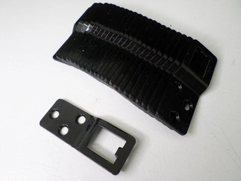 QTY 2 Stanley 1717 Storm Window / Screen Hangers Eyes Black Japanned Finish NOS Cover