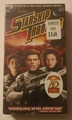 STARSHIP TROOPERS VHS video tape FACTORY SEALED Colunbia House  stamp watermark - Image 1 of 4