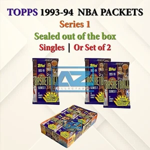 1993-94 Topps Basketball Series 1 NBA Box Pack Sport Trading Cards 1 OR 2 Packet - Picture 1 of 4
