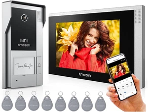 4-Wire WiFi Video Intercom System with 7-Inch Monitor and Camera - Picture 1 of 9