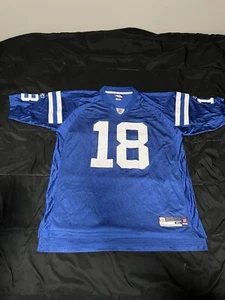 Reebok NFL Indianapolis Colts Jersey 18 Payton Manning in Blue Size XL - Bild 1 von 12