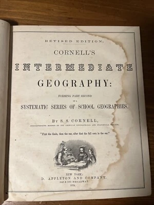 1878 Cornell’s Intermediate Geography; New York State - Image 1 of 4