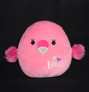 9" Squishmallow Valentine Cookie the Love Flamingo Squishy Pink Stuffed Animal - Picture 1 of 2