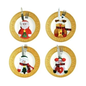 Christmas Cutlery Holders Suit Silverware Tableware Décor 8 PCS - Picture 1 of 1