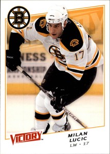2008-09 Upper Deck Victory Boston Bruins Hockey Card #179 Milan Lucic