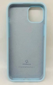 Funda Silicona Cordking para iPhone 14 Pro Max Azul Cielo 6.7" Nueva - Imagen 1 de 4