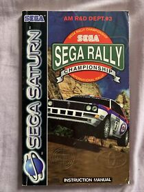 Instruction Booklet - SEGA Rally Championship - Sega Saturn 🪐