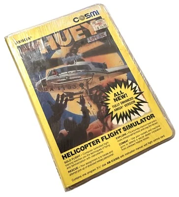 SUPER HUEY Helicopter Flight Simulator COSMI Amiga  Computer Game NEW SEALED NOS - Image 1 of 2