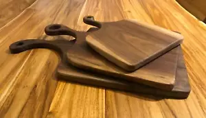 Chopping board solid american black walnut set for 3 pieces (L, M and S size) - Picture 1 of 5