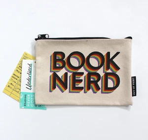 Out Of Print Buch Nerd Pride Canvas Baumwolle Reißverschluss Etui Hülle - Bild 1 von 2