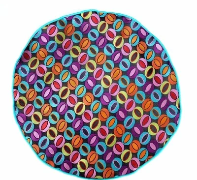 Lord R Colton Masterworks Pocket Round Naples Black Geo Silk - $75 Retail New - Image 1 of 2