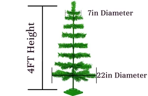 Artificial Tinsel Christmas Tree Decorative Display Table-Top Multi-Color Trees - Picture 1 of 121