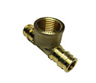 1 3/4" PROPEX EXPANSION FEMALE TEE, F1960, LEAD FREE BRASS, FOR UPONOR WIRSBO