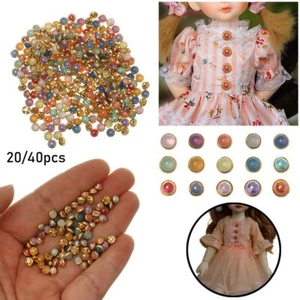 Miniature Mini Pearl Buttons 1/6 Dolls Pullip Clothing Sewing DIY Doll Clothes - Picture 1 of 27