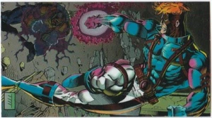 N) Tarjeta coleccionable 1994 WILDCATS Chromium Wildstorm Widevision Spartan vs Attica 81 - Imagen 1 de 2
