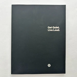 Lululemon Employee Get Quiet Live Loud Handbook Duke Ocean 2015 Store Propaganda - Foto 1 di 9