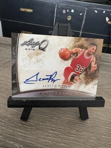 Scottie Pippen 2015 Leaf Q autógrafo Auto Bulls - Imagen 1 de 2